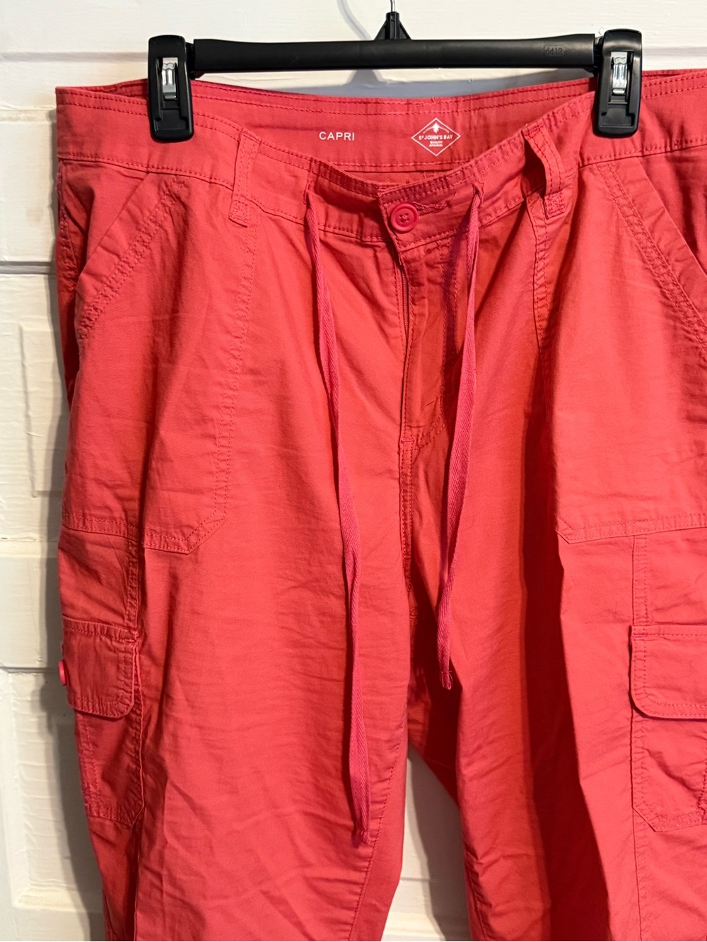 St. John's Bay Coral Cargo Capri Shorts